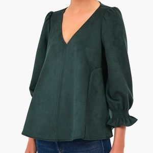 Tuckernuck Malachite Suede Easton Blouse